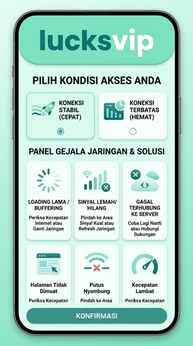 Tampilan link alternatif lucksvip